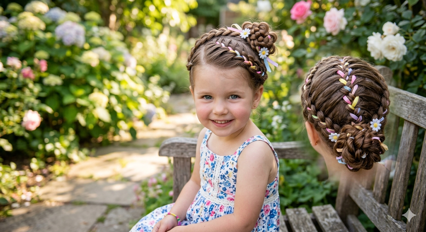 Kid hairstyle for formal outings